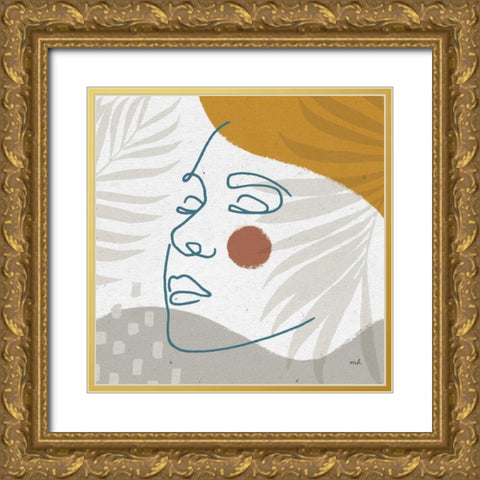 Island Breeze II Gold Ornate Wood Framed Art Print with Double Matting by Hershey, Moira