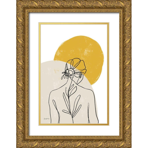 Planted I Gold Ornate Wood Framed Art Print with Double Matting by Thorns, Becky