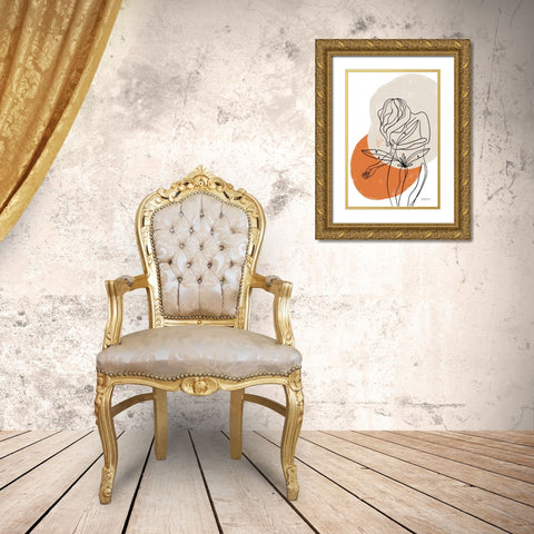 Planted II Gold Ornate Wood Framed Art Print with Double Matting by Thorns, Becky