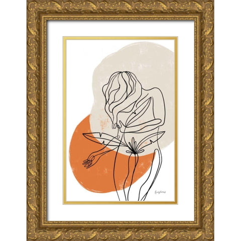 Planted II Gold Ornate Wood Framed Art Print with Double Matting by Thorns, Becky