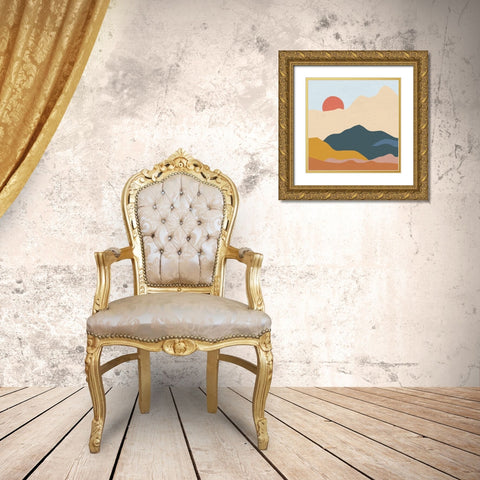 Mountainous II Gold Ornate Wood Framed Art Print with Double Matting by Miller, Sara Zieve