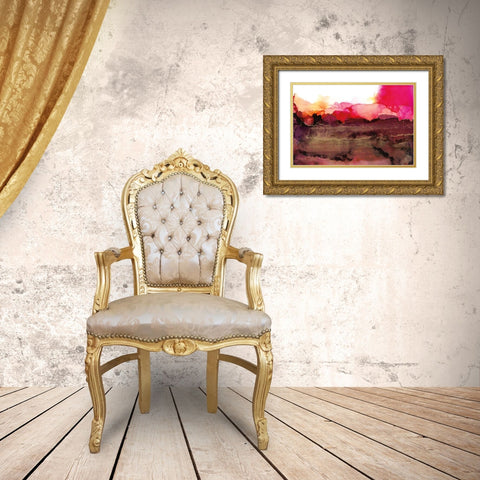 Sandstone Gold Ornate Wood Framed Art Print with Double Matting by Paschke, Chris