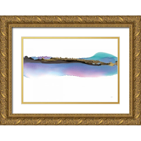 Island Gold Ornate Wood Framed Art Print with Double Matting by Paschke, Chris