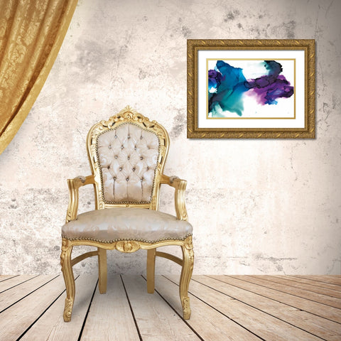 Gemstone Gold Ornate Wood Framed Art Print with Double Matting by Paschke, Chris