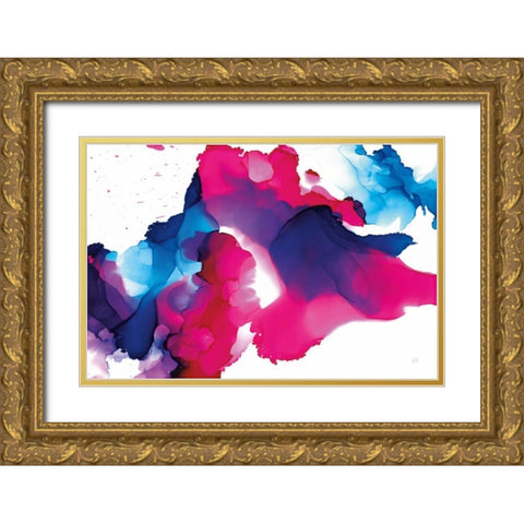 Puddles Gold Ornate Wood Framed Art Print with Double Matting by Paschke, Chris