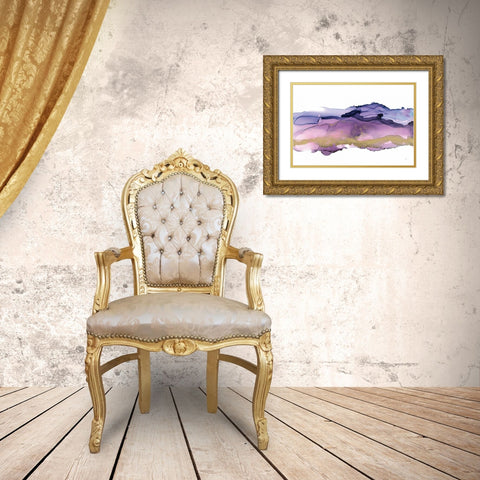 Coastal Ink III Gold Ornate Wood Framed Art Print with Double Matting by Paschke, Chris