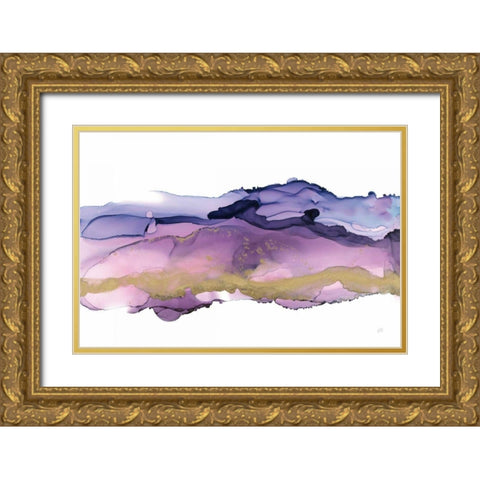 Coastal Ink III Gold Ornate Wood Framed Art Print with Double Matting by Paschke, Chris