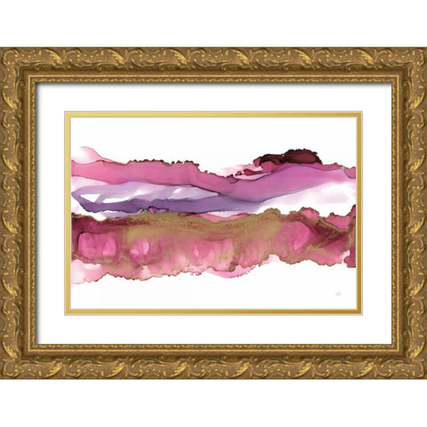 Coastal Ink V Gold Ornate Wood Framed Art Print with Double Matting by Paschke, Chris