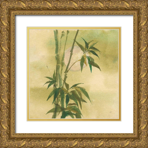 Moon Season Spring Gold Ornate Wood Framed Art Print with Double Matting by Paschke, Chris