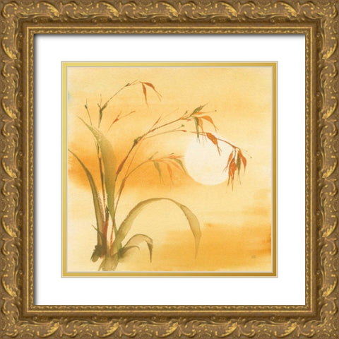 Moon Season Summer Gold Ornate Wood Framed Art Print with Double Matting by Paschke, Chris