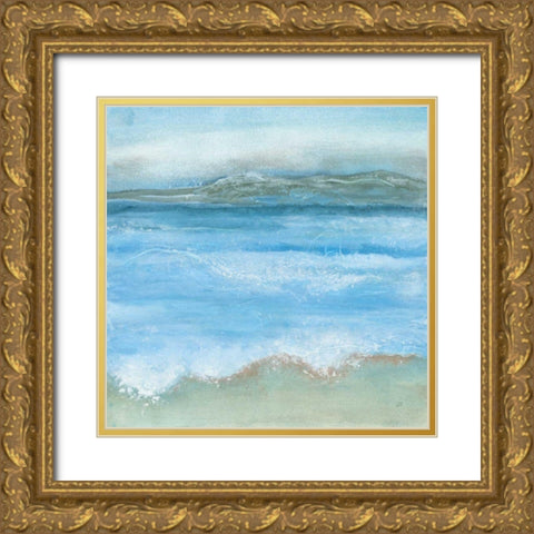 Coastal I Gold Ornate Wood Framed Art Print with Double Matting by Paschke, Chris