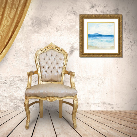 Coastal II Gold Ornate Wood Framed Art Print with Double Matting by Paschke, Chris