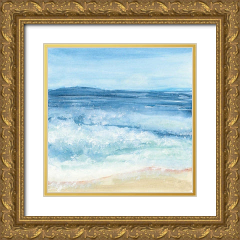 Coastal III Gold Ornate Wood Framed Art Print with Double Matting by Paschke, Chris