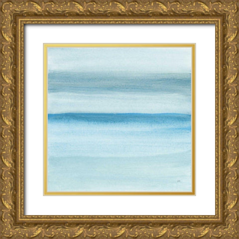 Coastal Abstraction II Gold Ornate Wood Framed Art Print with Double Matting by Paschke, Chris