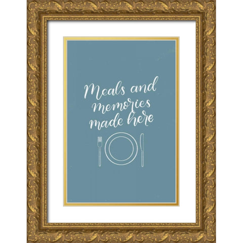 Kitchen Words II Gold Ornate Wood Framed Art Print with Double Matting by Thorns, Becky