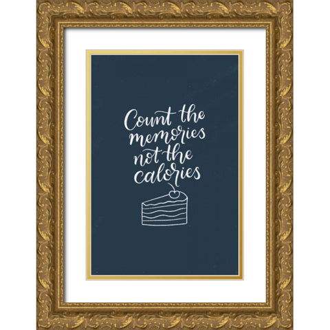 Kitchen Words IV Gold Ornate Wood Framed Art Print with Double Matting by Thorns, Becky