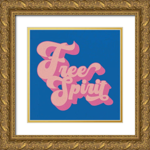 Free Spirit Gold Ornate Wood Framed Art Print with Double Matting by Wild Apple Portfolio