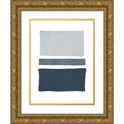 Painted Weaving V Dark Gold Ornate Wood Framed Art Print with Double Matting by Rhue, Piper