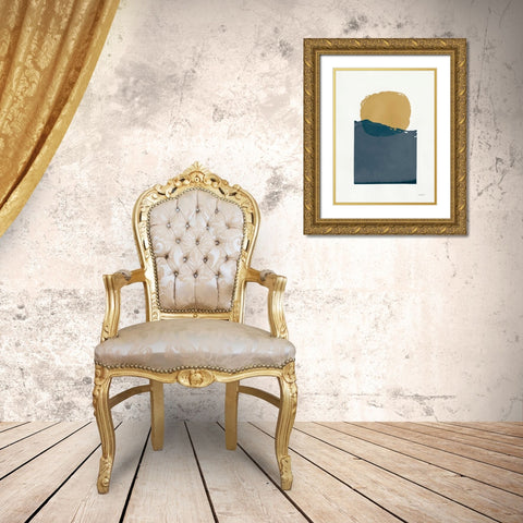 Buoyant Dark Gold Ornate Wood Framed Art Print with Double Matting by Schick, Mike