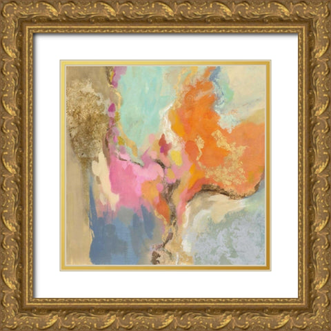 Tangerine Gold Mid Mod Gold Ornate Wood Framed Art Print with Double Matting by Vassileva, Silvia