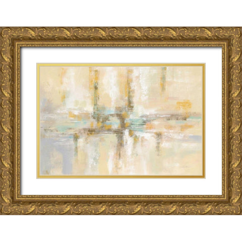 Winter Fjord Gold Ornate Wood Framed Art Print with Double Matting by Vassileva, Silvia