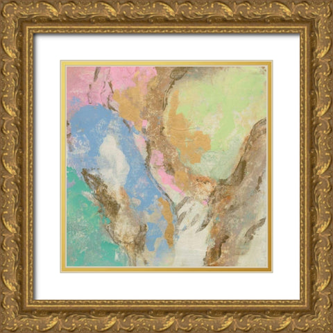 Retro Jewel Tones II Gold Ornate Wood Framed Art Print with Double Matting by Vassileva, Silvia