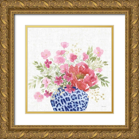 From the East V No Words Gold Ornate Wood Framed Art Print with Double Matting by Grove, Beth