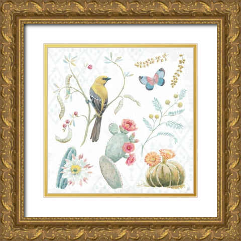 Desert Beauties IV Gold Ornate Wood Framed Art Print with Double Matting by Brissonnet, Daphne