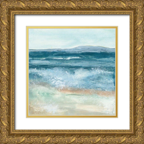 Coastal VI Gold Ornate Wood Framed Art Print with Double Matting by Paschke, Chris