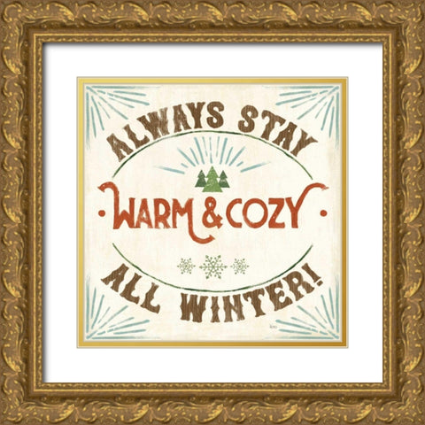 Holiday Likeness VII Wood Gold Ornate Wood Framed Art Print with Double Matting by Charron, Veronique
