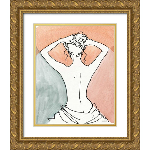 Soft Figures V Gold Ornate Wood Framed Art Print with Double Matting by Tavoletti, Anne