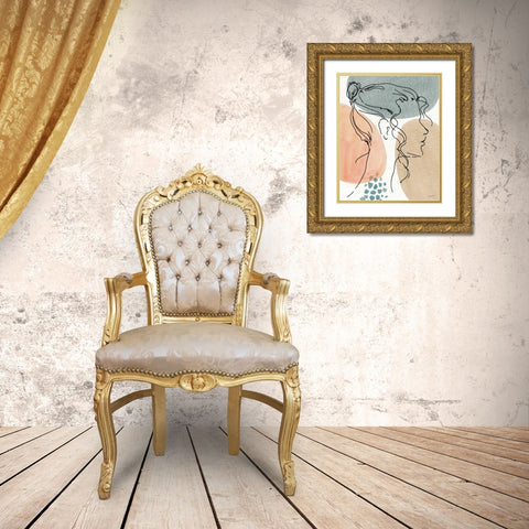 Soft Figures VI Gold Ornate Wood Framed Art Print with Double Matting by Tavoletti, Anne