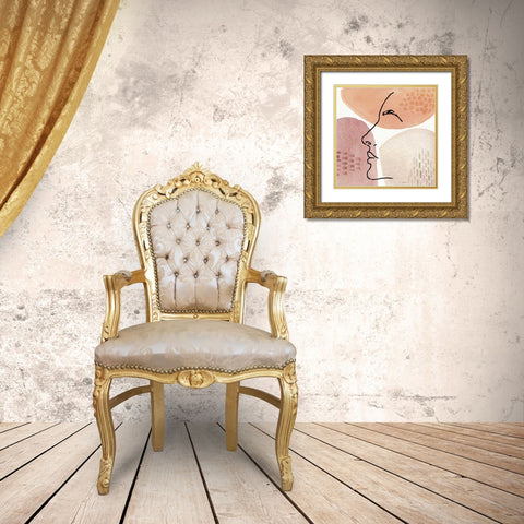Soft Figures IX Gold Ornate Wood Framed Art Print with Double Matting by Tavoletti, Anne