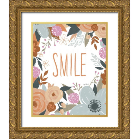 Happy Thoughts III Gold Ornate Wood Framed Art Print with Double Matting by Tavoletti, Anne