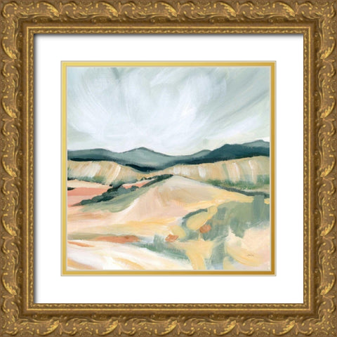 Vermillion Landscape II Gold Ornate Wood Framed Art Print with Double Matting by Pete, Katrina