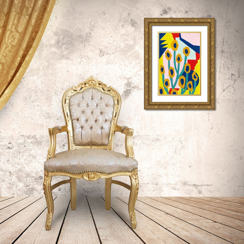 Growth Patterns Gold Ornate Wood Framed Art Print with Double Matting by Gallagher, Megan