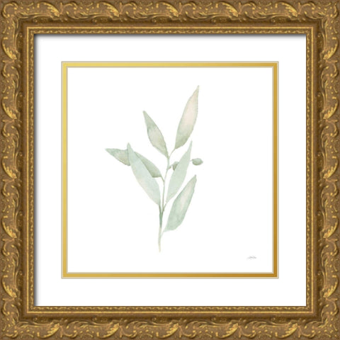 Sage II Gold Ornate Wood Framed Art Print with Double Matting by Pete, Katrina