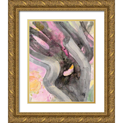 Branching Out II Gold Ornate Wood Framed Art Print with Double Matting by Hristova, Albena