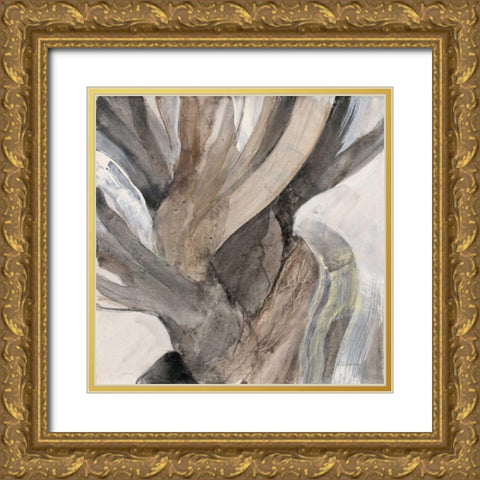 Driftwood I Gold Ornate Wood Framed Art Print with Double Matting by Hristova, Albena