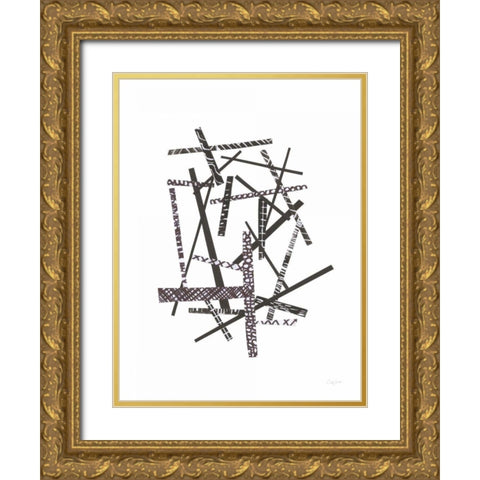 Pick Up Sticks II Gold Ornate Wood Framed Art Print with Double Matting by Prahl, Courtney