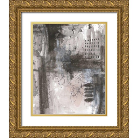 Gray Matter II Gold Ornate Wood Framed Art Print with Double Matting by Prahl, Courtney