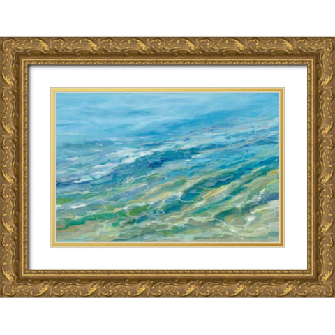 Seabed Gold Ornate Wood Framed Art Print with Double Matting by Vassileva, Silvia