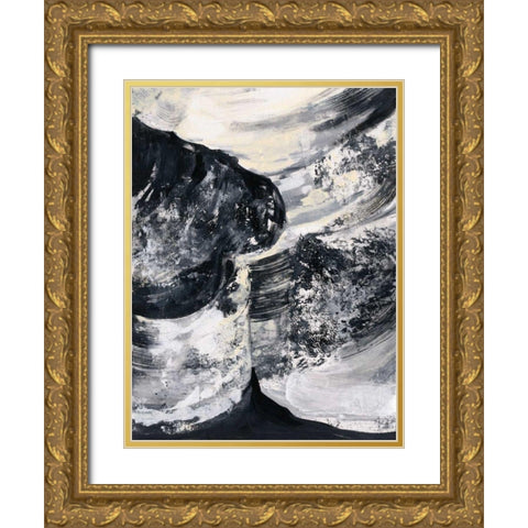 Graphic Canyon II Gold Ornate Wood Framed Art Print with Double Matting by Vassileva, Silvia