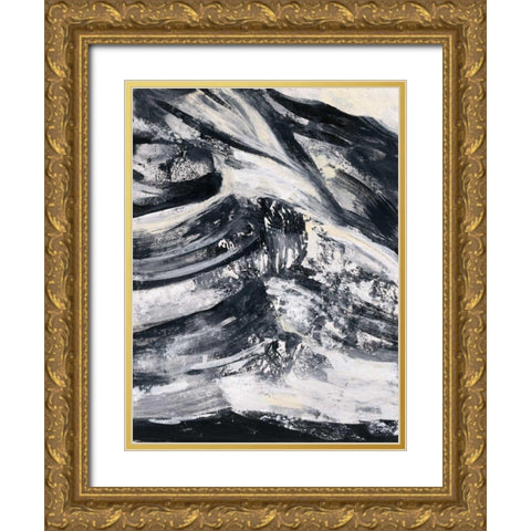 Graphic Canyon III Gold Ornate Wood Framed Art Print with Double Matting by Vassileva, Silvia