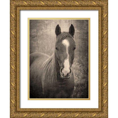Heres Looking at You II Gold Ornate Wood Framed Art Print with Double Matting by Van Swearingen, Debra