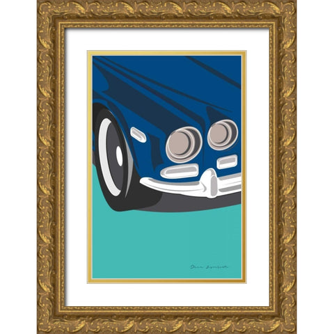 Vintage Car I Gold Ornate Wood Framed Art Print with Double Matting by Escalante, Omar