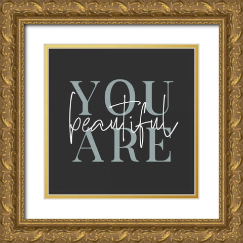 Daily Affirmations V Gold Ornate Wood Framed Art Print with Double Matting by Wild Apple Portfolio