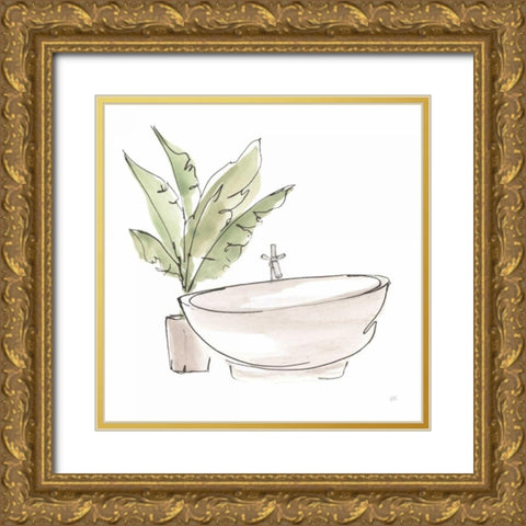 Neutral Tub V Gold Ornate Wood Framed Art Print with Double Matting by Paschke, Chris