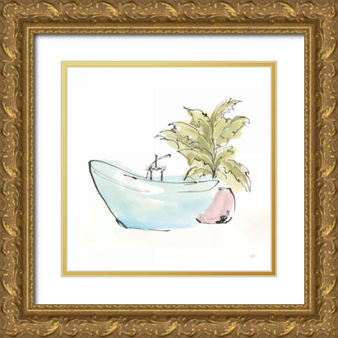 Tub VIII Gold Ornate Wood Framed Art Print with Double Matting by Paschke, Chris