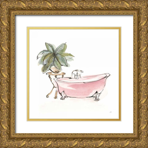 Tub IX Gold Ornate Wood Framed Art Print with Double Matting by Paschke, Chris